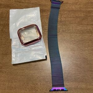 Purple ombré mesh watch band‎ & case 42/44mm